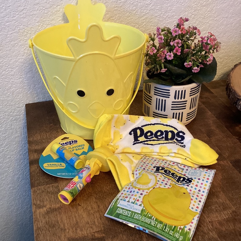 NEW Peeps Themed Easter Basket Gift bundle